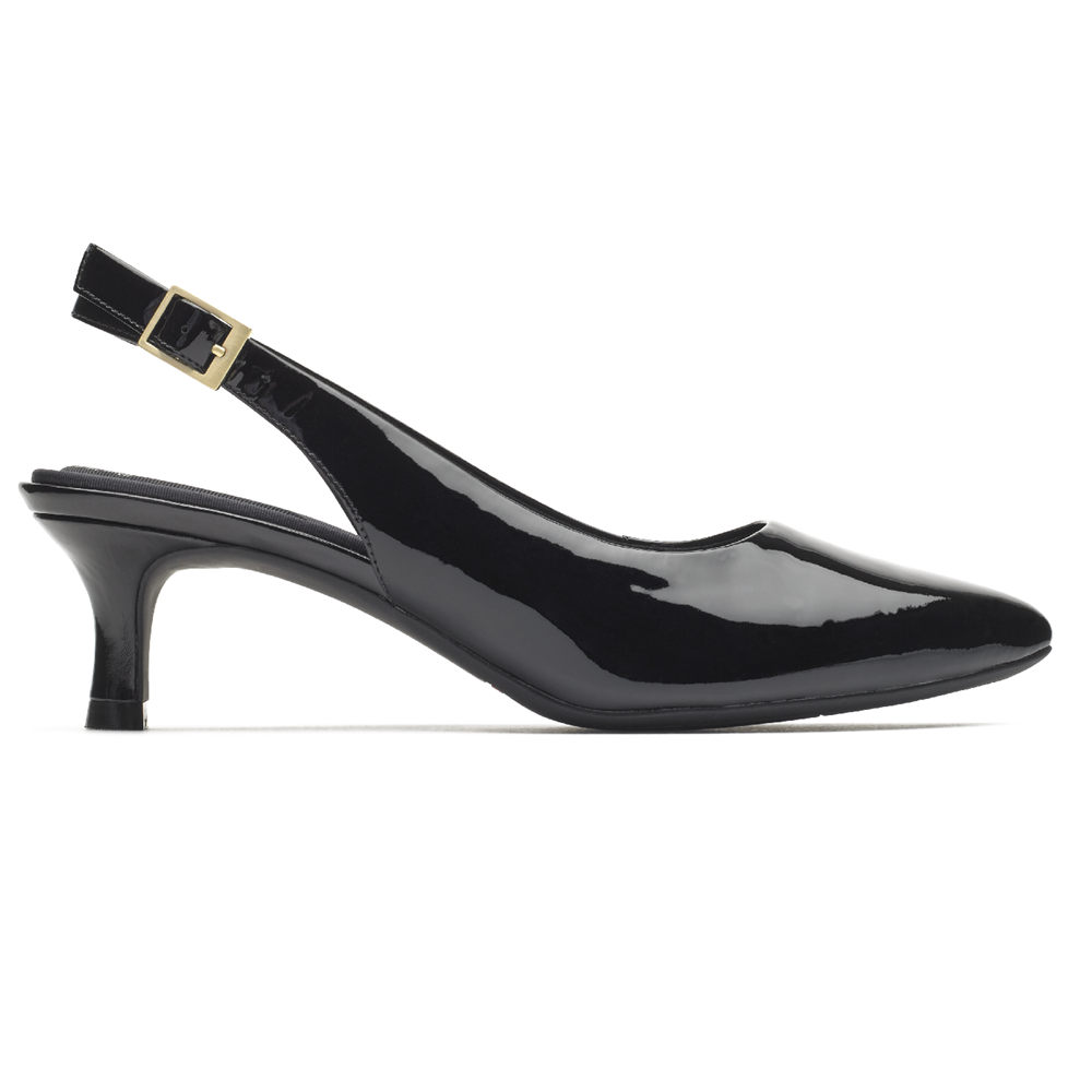 Rockport Womens Total Motion Kaiya Slingback - Pumps Black - CAD982564